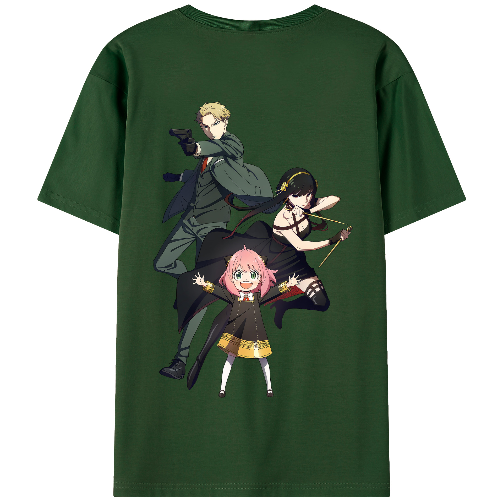 （画像用） SPY×FAMILY间谍家家酒 綿100％半袖Tシャツ（背面プリント）